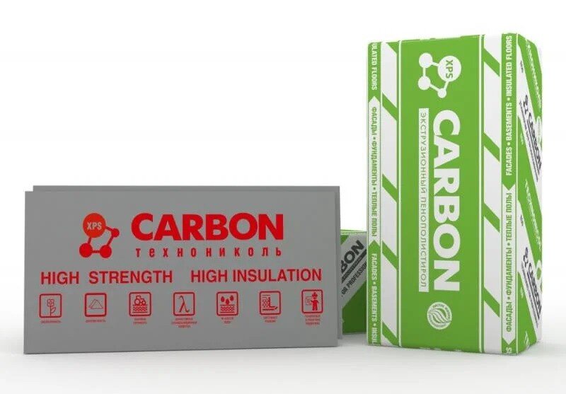 Екструдований пінопласт 5см Carbon еко